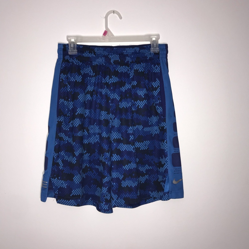 Blue Nike Elite Shorts